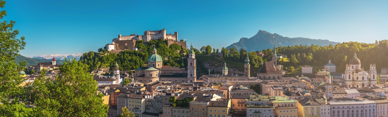 Panorama über die Stadt Salzburg