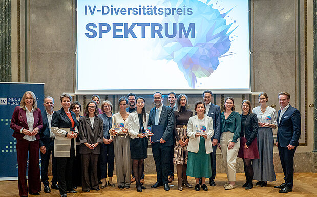 Gewinnerinnen und Gewinner des IV-Diversitätspreises SPEKTRUM